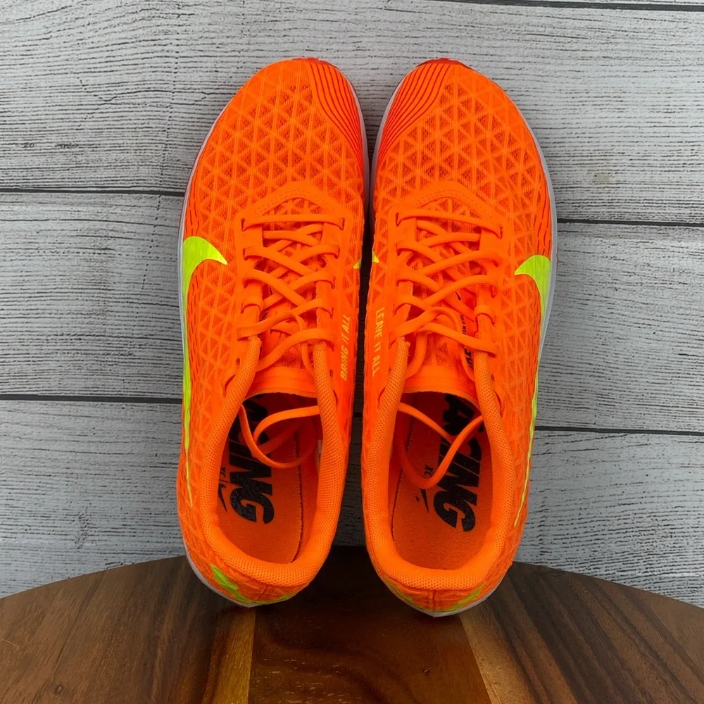 Nike Zoom Rival XC 5 Total Orange Volt Track Spikes CZ1795-801 Men’s Shoe Size 8